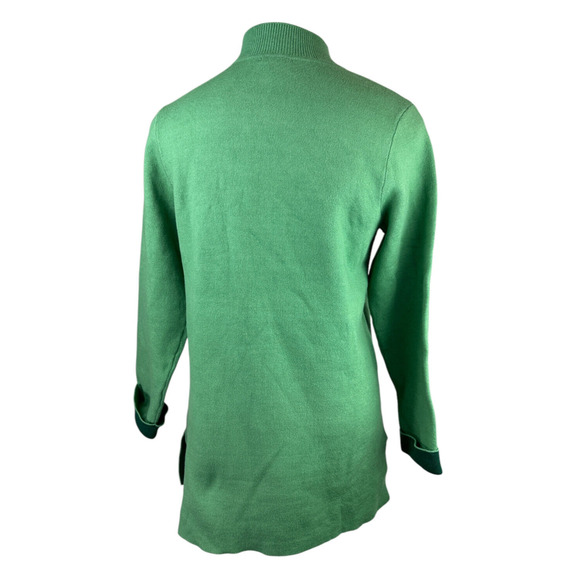 NWT J. Jill Majestic Open Front Cardi Sweater Cardigan Green MP Medium Petite - Picture 8 of 14